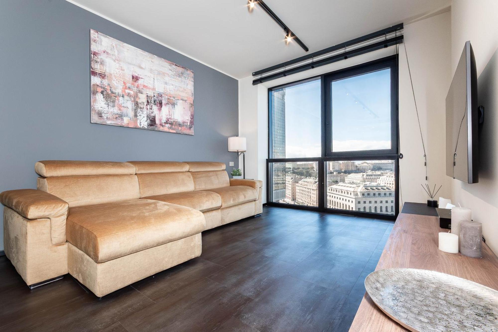 Free Parking In Luxury Suite With City View - Steps To Brignole Train Station Genoa Exterior photo